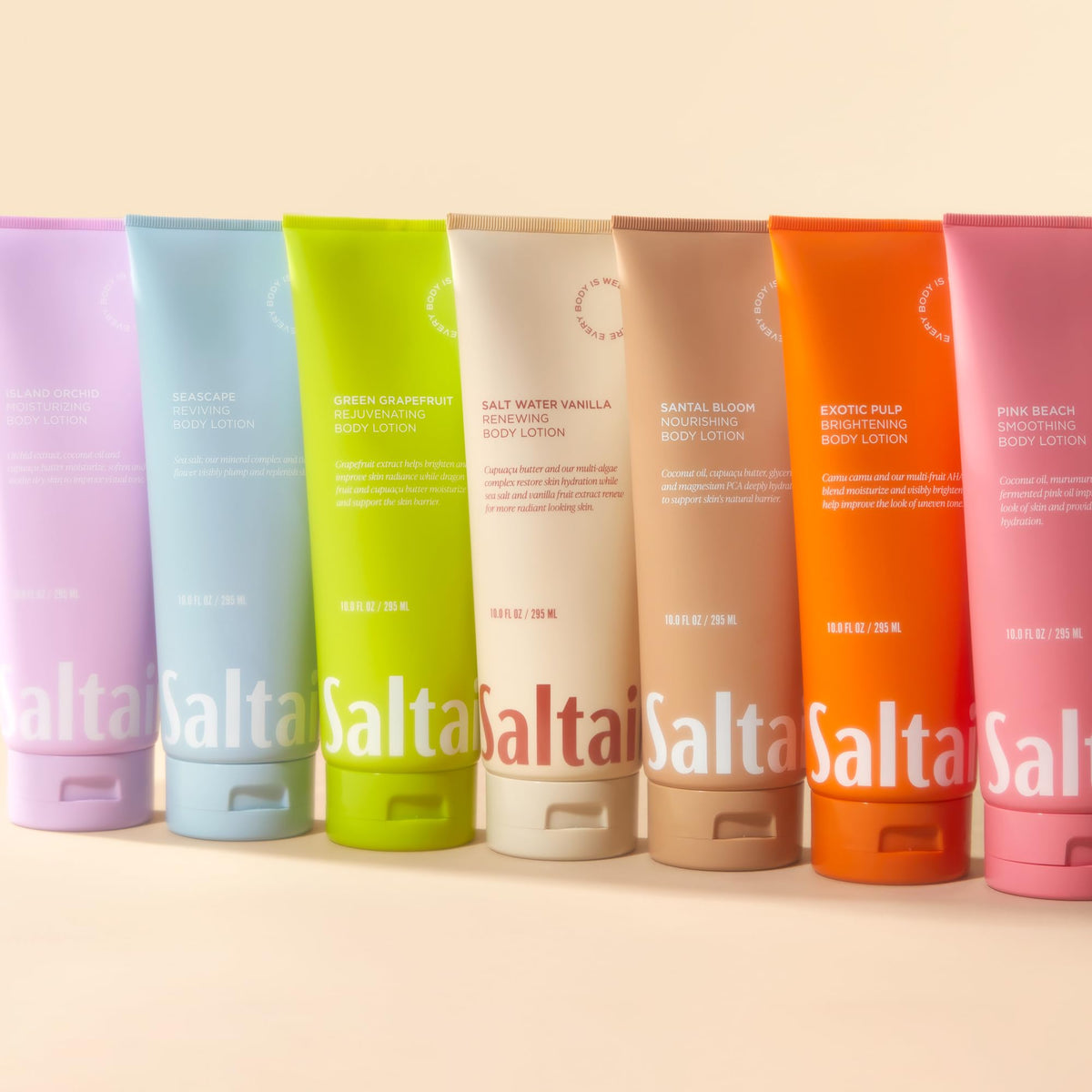 Saltair tubes on bathroom shelf lifestyle scene for everyday use