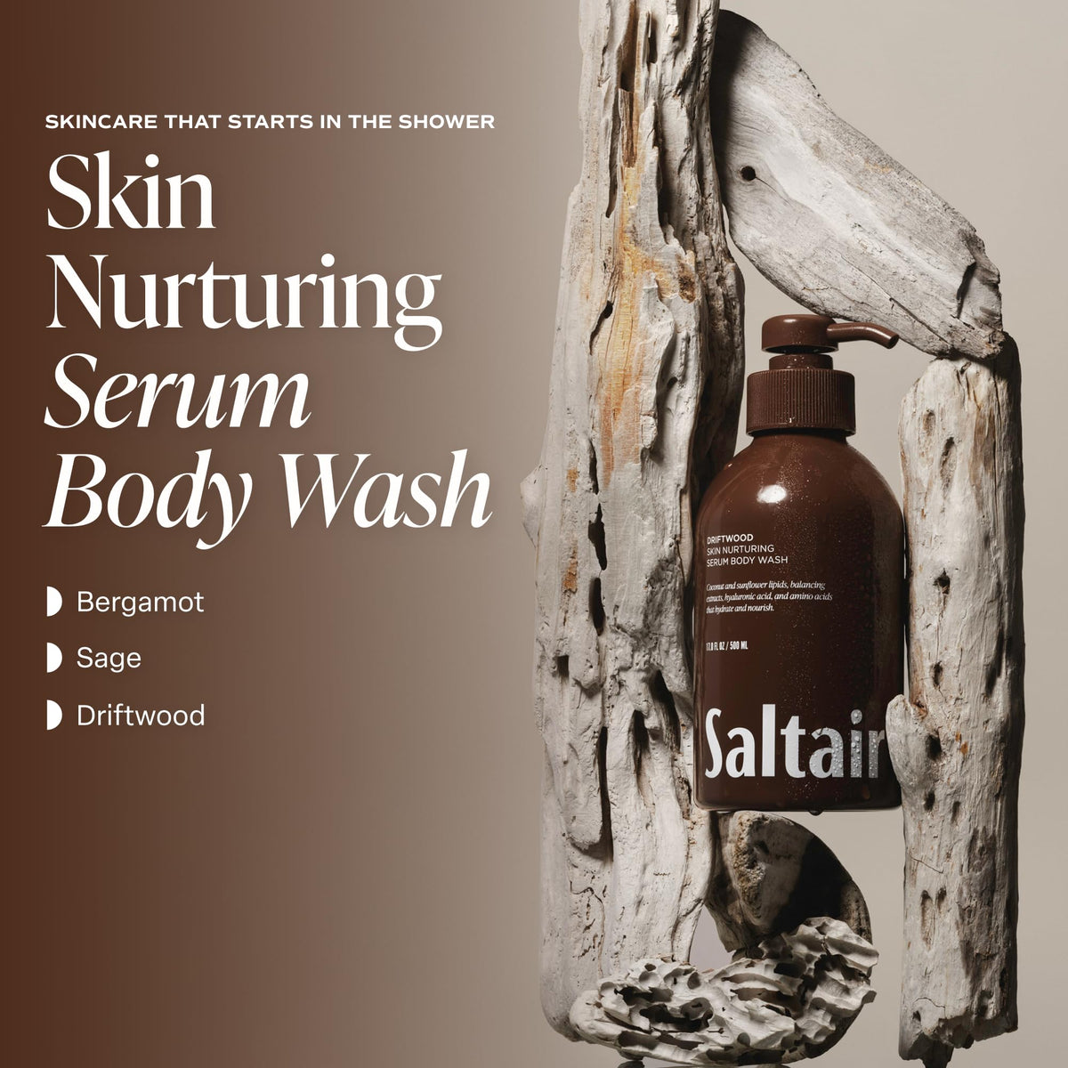 Saltair pump close-up dispensing gel for easy controlled use