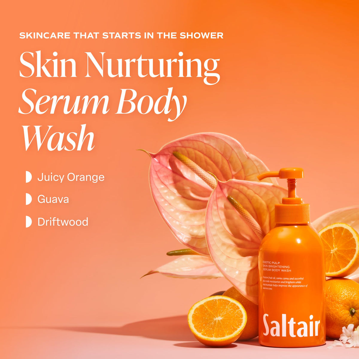 Saltair pump dispenser closeup for easy, measured product use