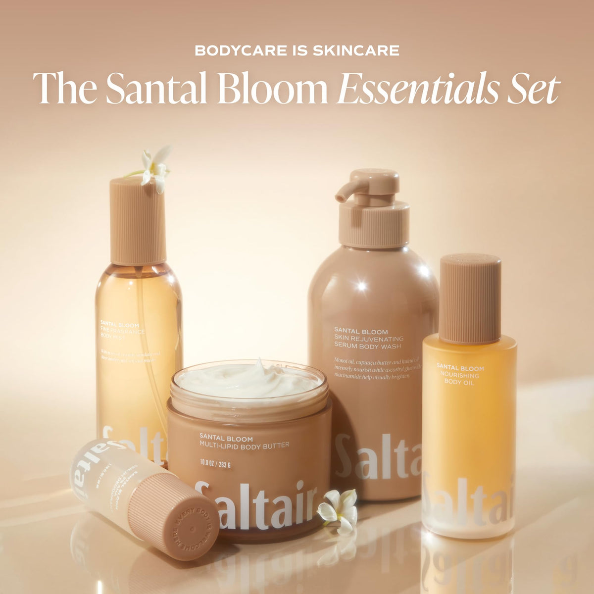 Saltair ceramide complex ingredients displayed to emphasize barrier-supporting benefits