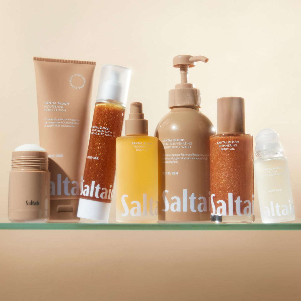 Saltair label closeup emphasizing scent and clean formulation