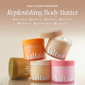 Saltair sea buckthorn oil droplet close-up showing nourishing fatty acids for skin