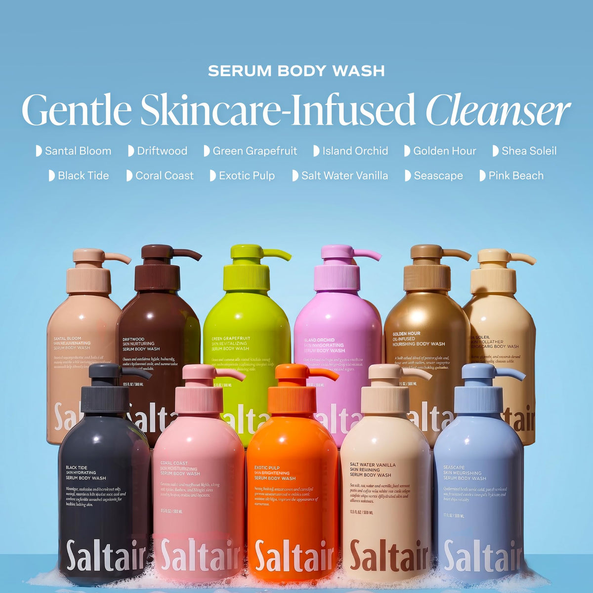 Saltair rich lather on hand demonstrating satisfying suds and gentle cleansing