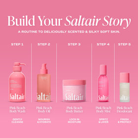 Hand holding Saltair 4oz bottle for scale emphasizing travel-friendly portability