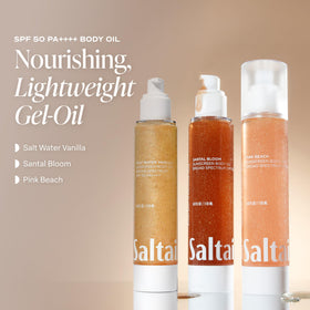 Saltair oil being massaged onto skin for easy application and hydration
