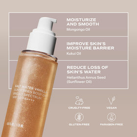 Saltair dewy skin finish after application showing natural healthy glow