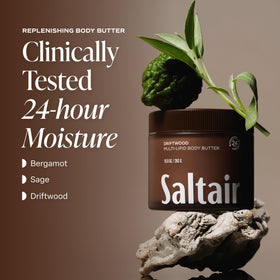 Saltair cream texture close-up demonstrating fast absorption benefit