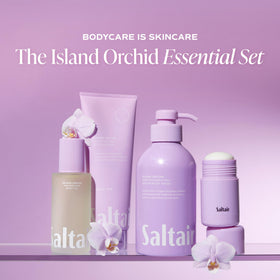 Saltair oil droplet texture close-up displaying silky non-greasy finish benefit