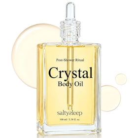 Saltysleep front packaging showing bottle and elegant labeling for luxe presentation