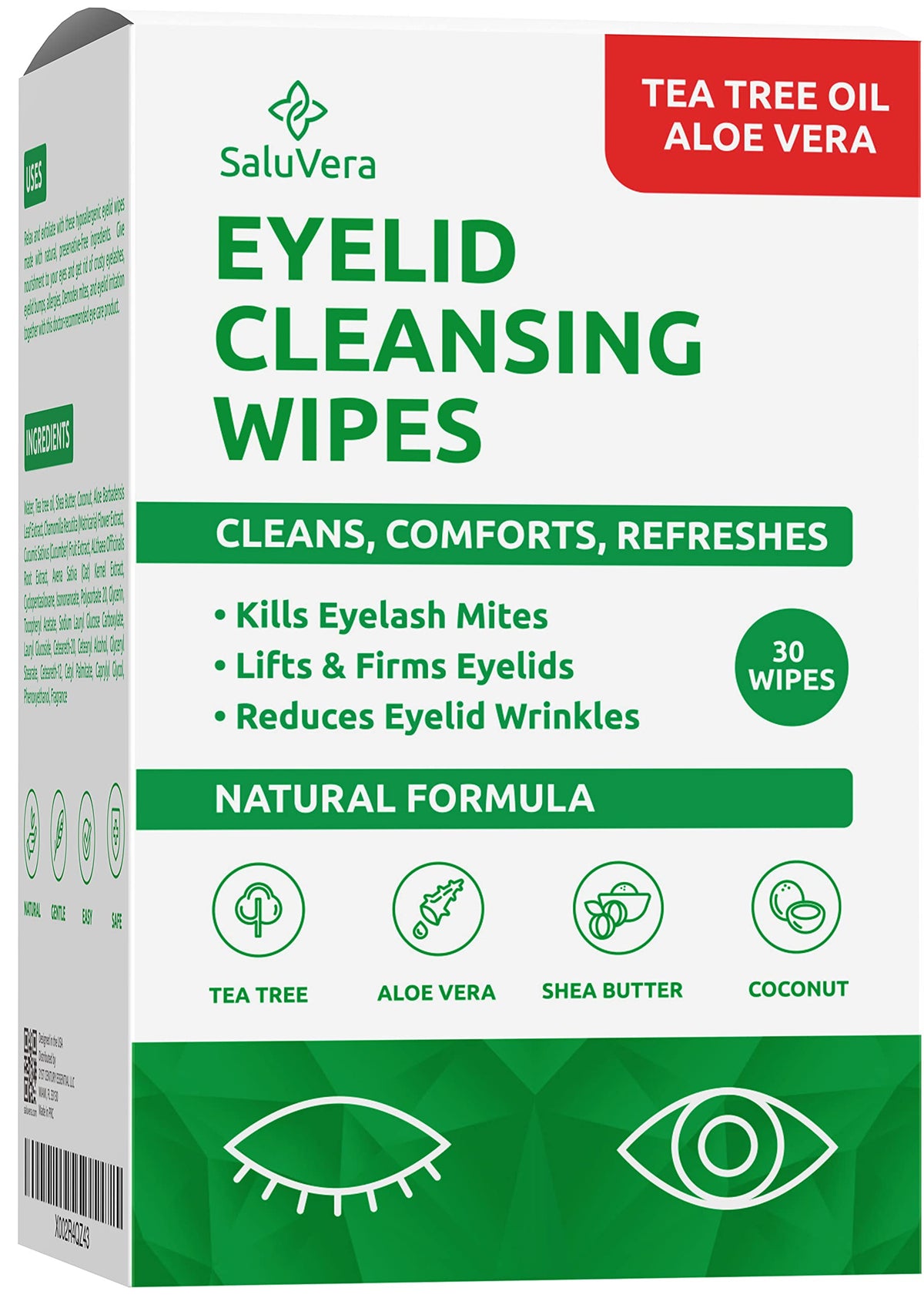 SaluVera pack placed on bathroom counter for routine use