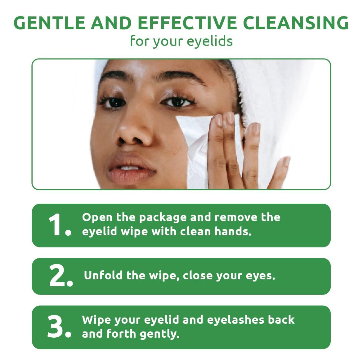 SaluVera wipes next to makeup items for quick daily removal