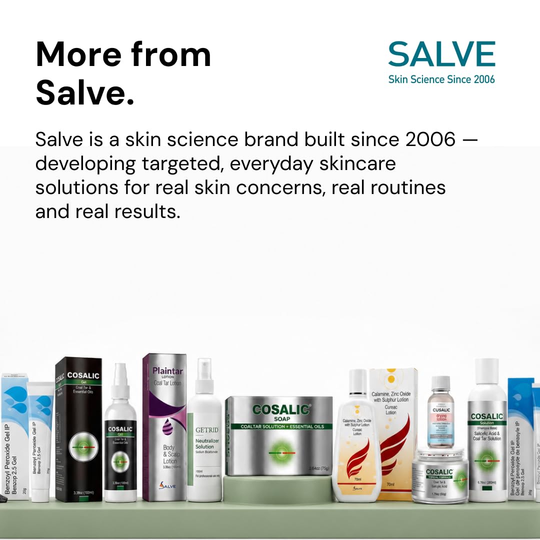 SALVE Cosalic lifestyle bathroom shelf depicting product integrated into a daily care routine
