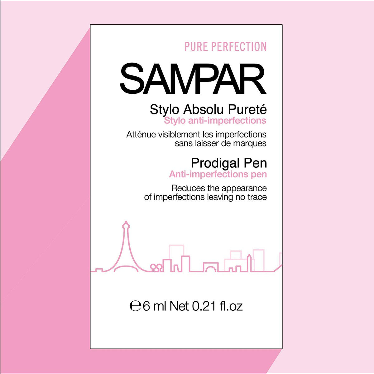 Sampar Prodigal Pen on bathroom counter in lifestyle scene for daily routine integration