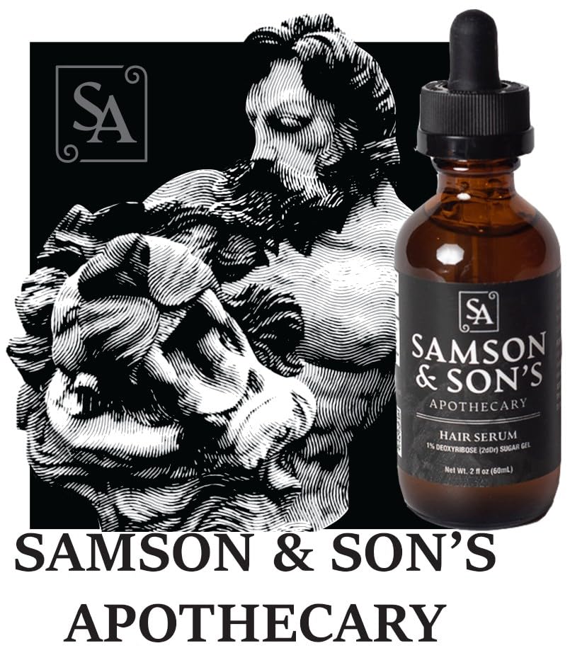 Samson's Apothecary applying serum to scalp demonstrating targeted thinning coverage