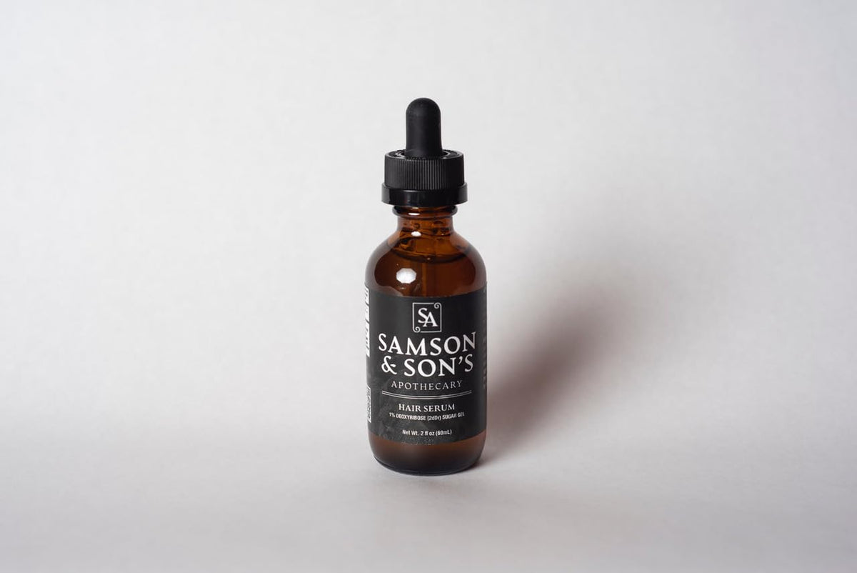 Samson's Apothecary front bottle view showing clean packaging and easy dosing benefit