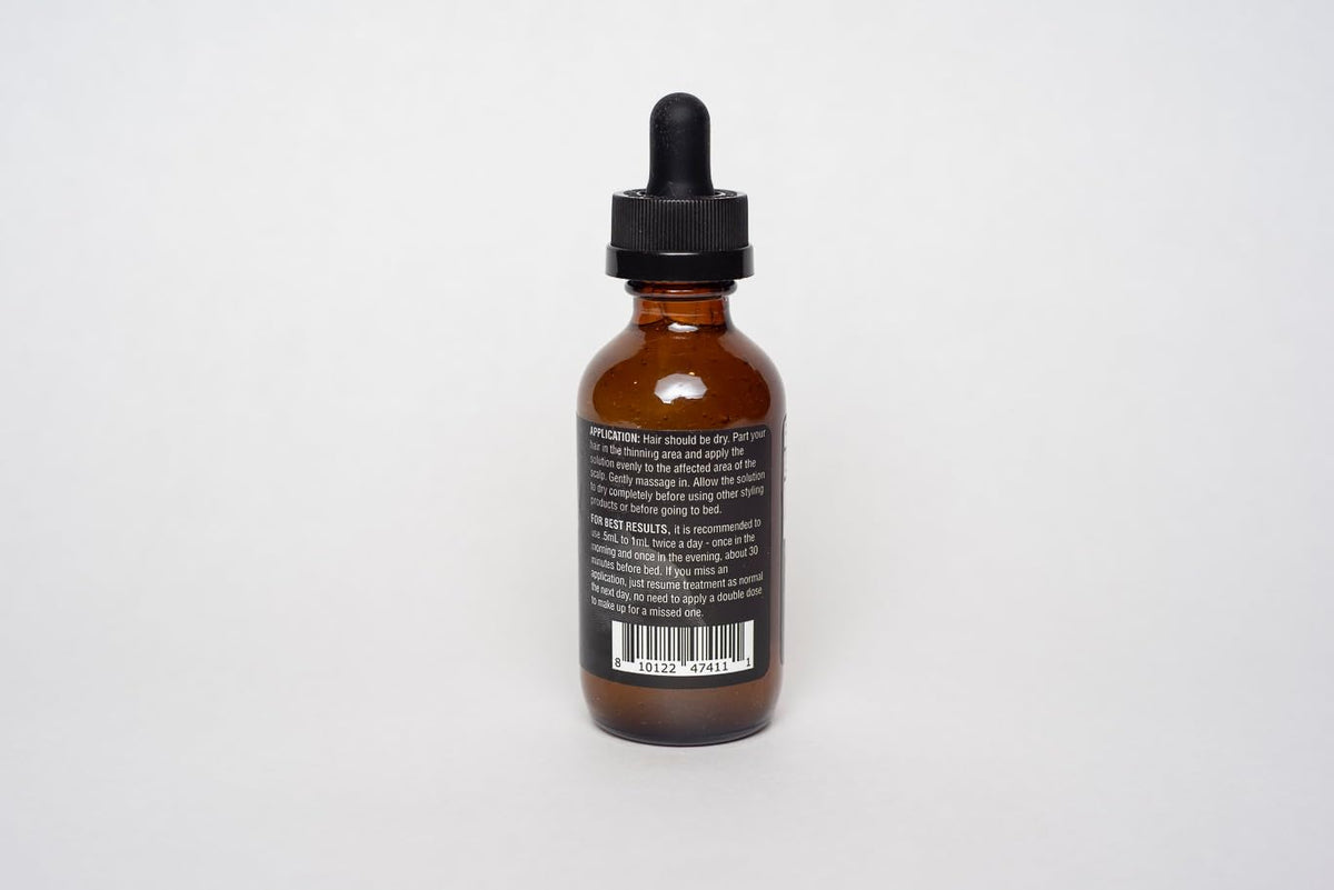 Samson's Apothecary label and ingredient panel highlighting 1% Deoxyribose clarity