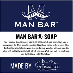 San Francisco Soap Company Cardamom & Juniper bar texture close-up demonstrating rich foamability