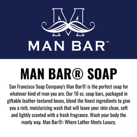 San Francisco Soap Company textured ingredients display with natural botanicals