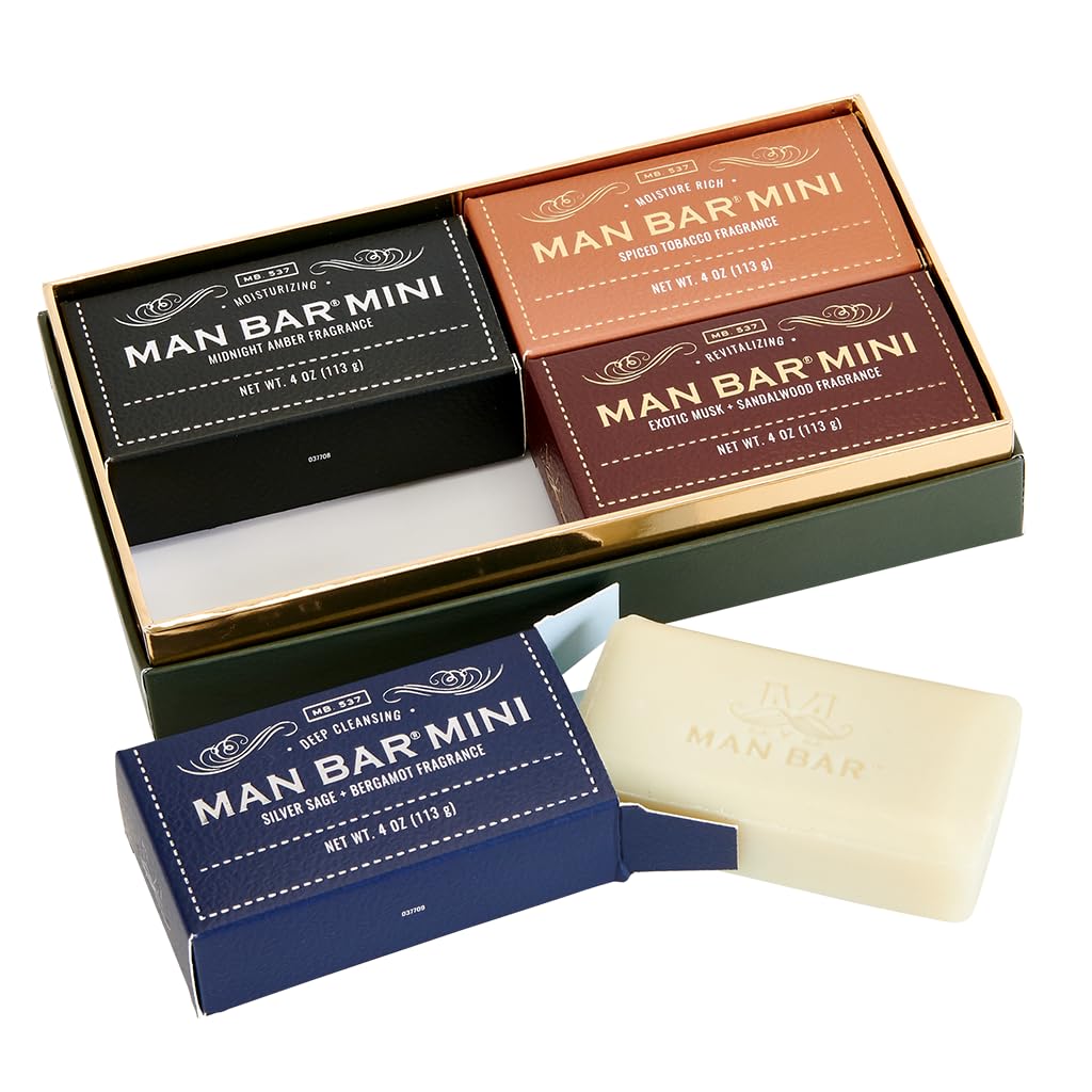San Francisco Soap Company open gift box with four scented minis for easy gifting benefit