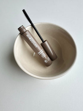 Sandstone Scandinavia mascara placed in bathroom for daily use convenience