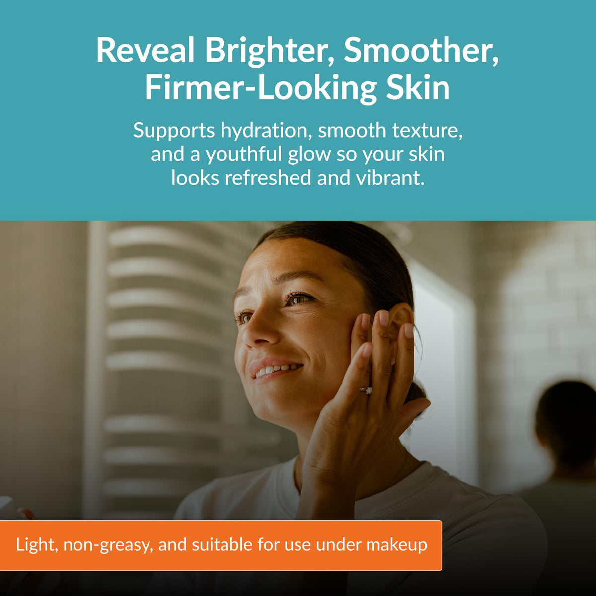 SANE applying cream on hand demonstrating smooth hydration benefit