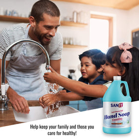 Sanit packaging close-up made in USA label reassuring quality and domestic manufacture