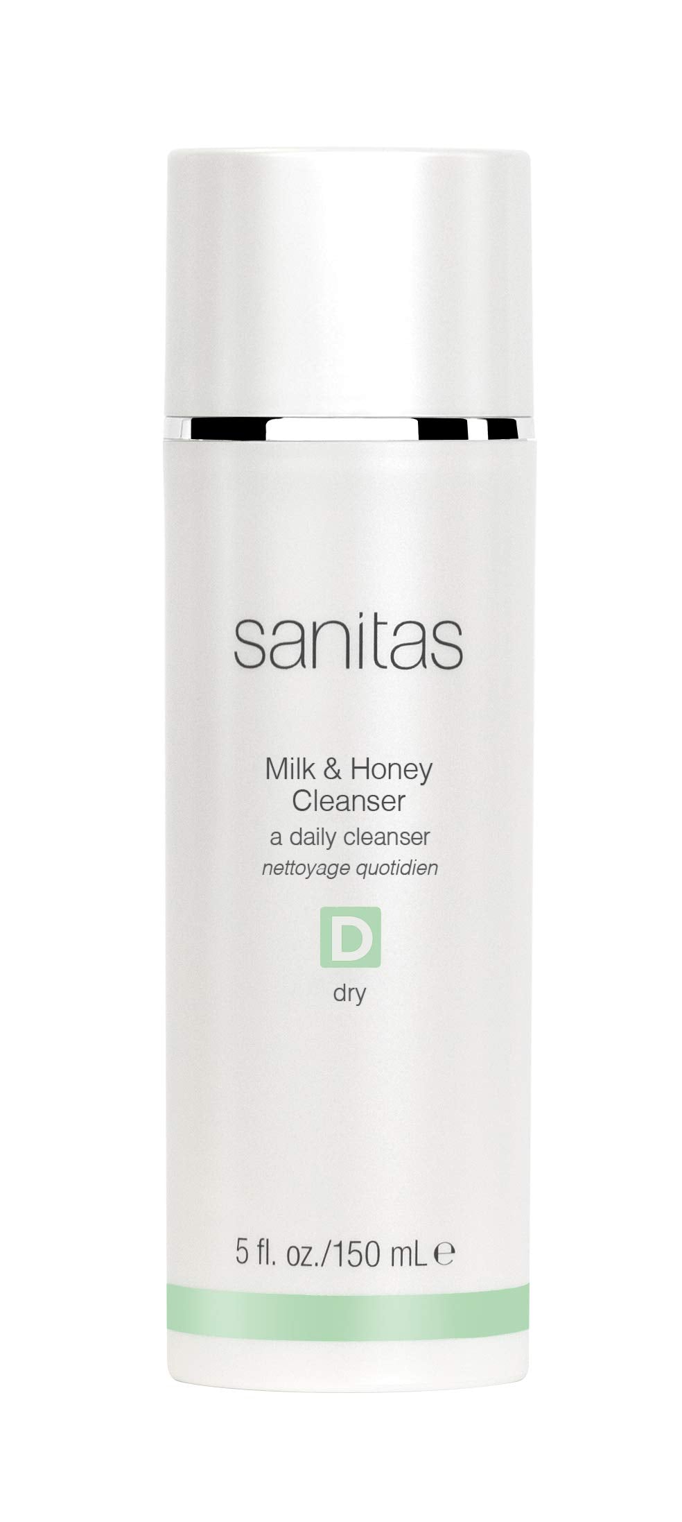Sanitas milk and honey front packaging shows label and benefits