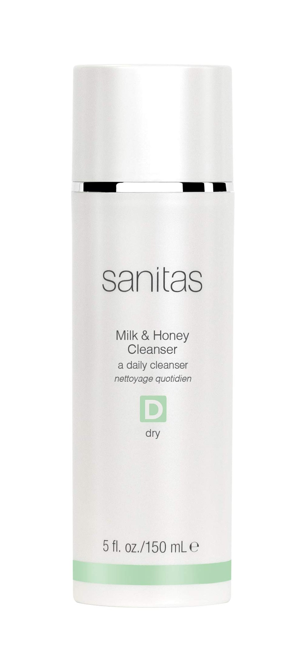 Sanitas milk and honey front packaging shows label and benefits