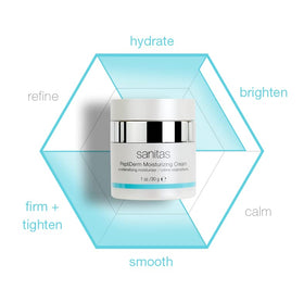 Sanitas jar on bedside table in nighttime routine setting indicating restorative use