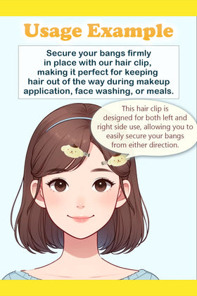 SanrioOriginal Pompompurin clip in hair demonstrating secure hold during routines