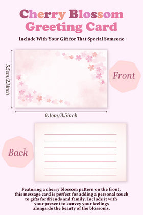 SanrioOriginal Usahana with cherry blossom card ready for gifting