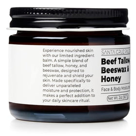Santa Cruz Paleo applied to cheek showing gentle nourishment and calm finish