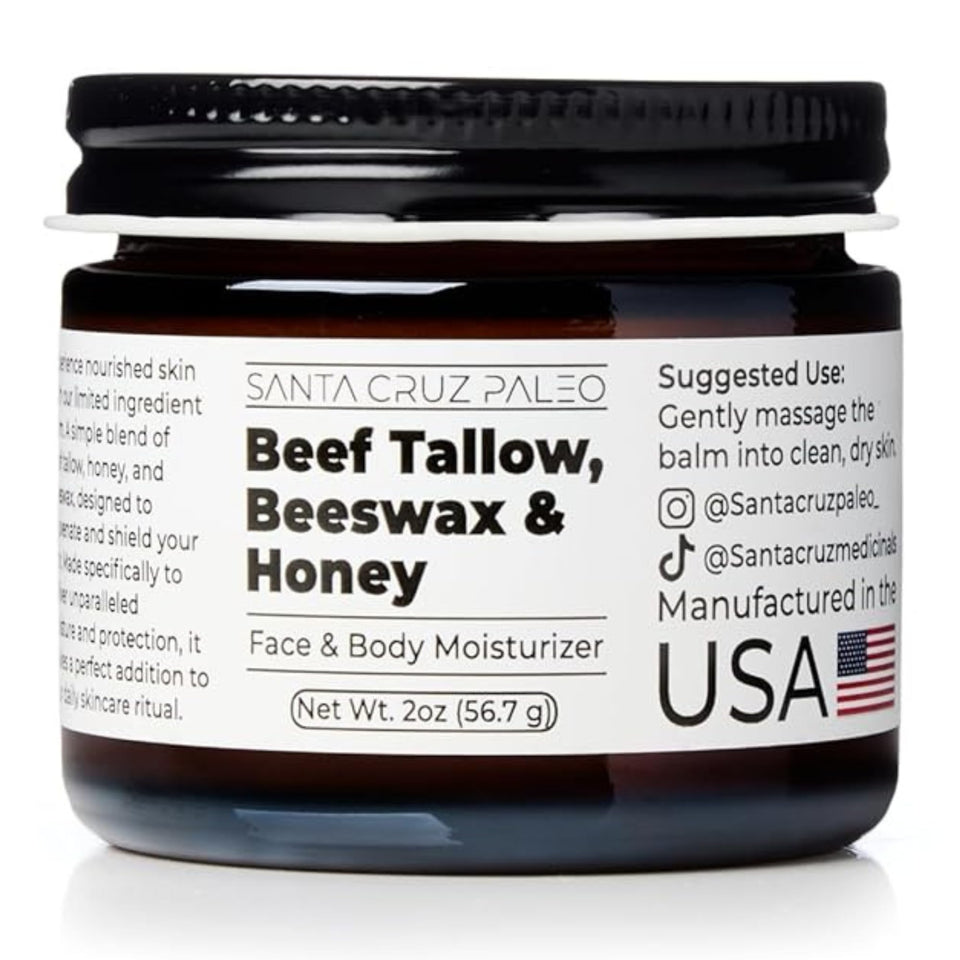 Santa Cruz Paleo front jar showing clean packaging and portability benefit