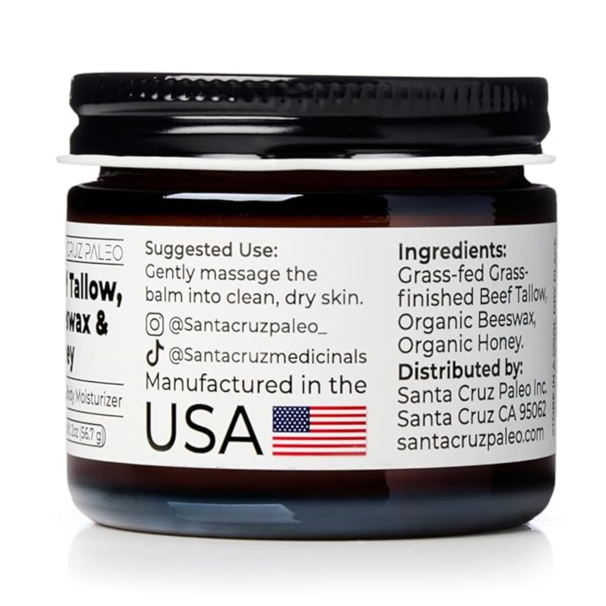 Santa Cruz Paleo honey drip over spoon indicating soothing natural hydration