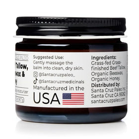Santa Cruz Paleo honey drip over spoon indicating soothing natural hydration