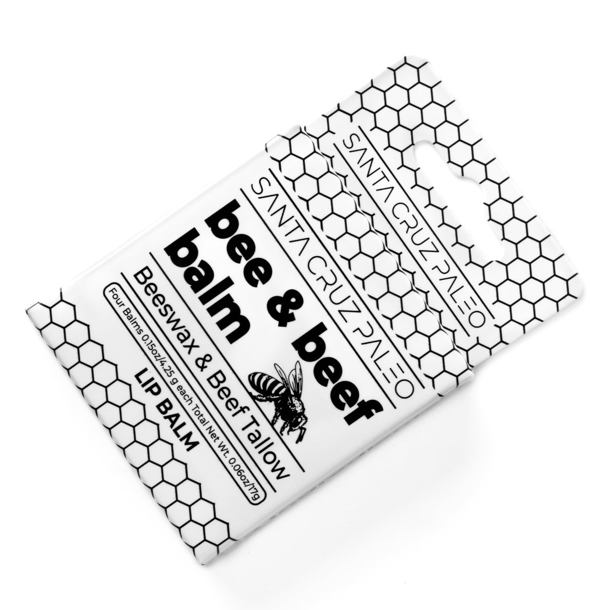 Santa Cruz Paleo lip balm used outdoors highlighting wind and cold protection