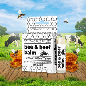 Santa Cruz Paleo open twist-up stick demonstrating solid balm for easy application