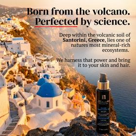 Santo Volcano hair ends before and after showing reduced split ends benefit