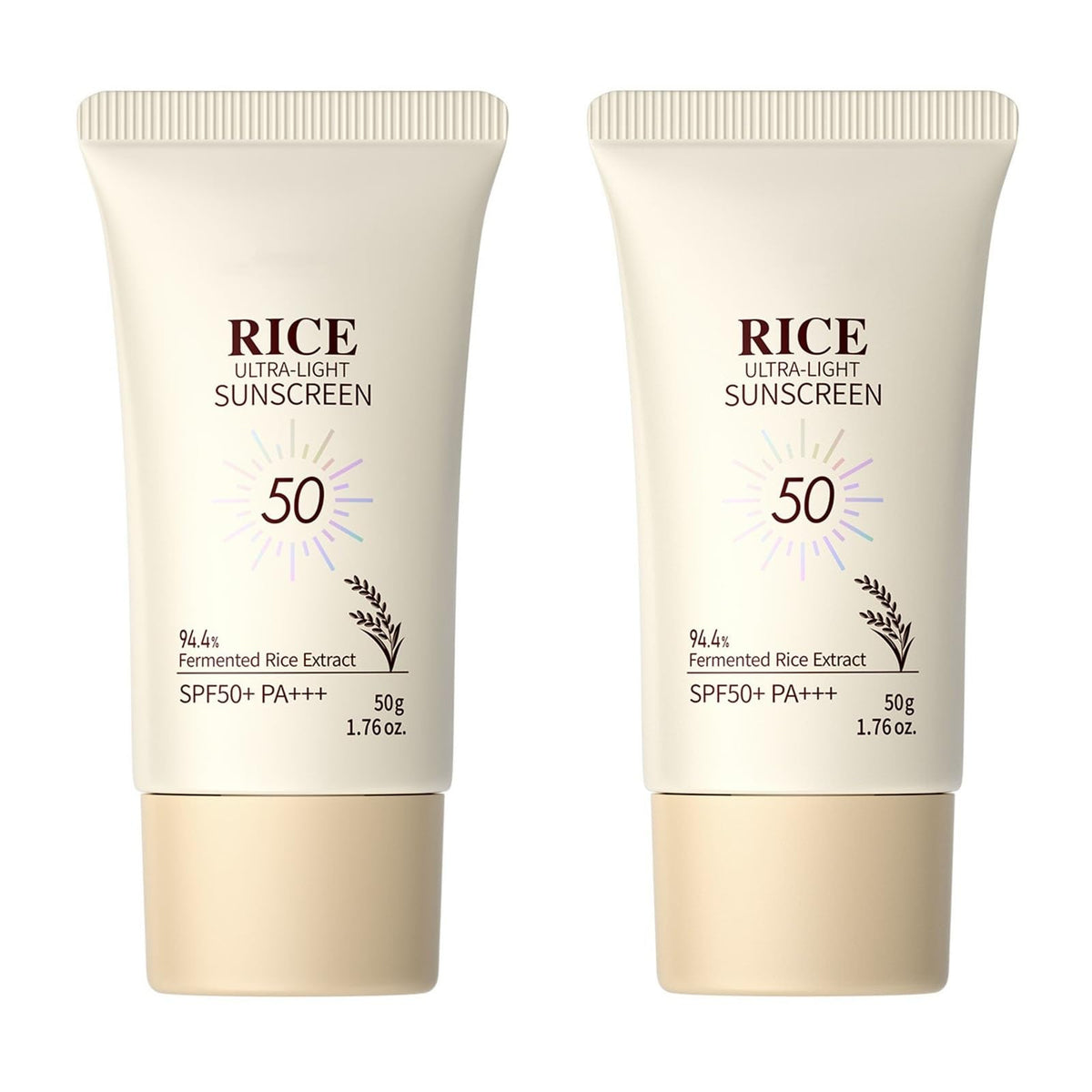 SANZHUAN front packaging showing rice cream and SPF benefits