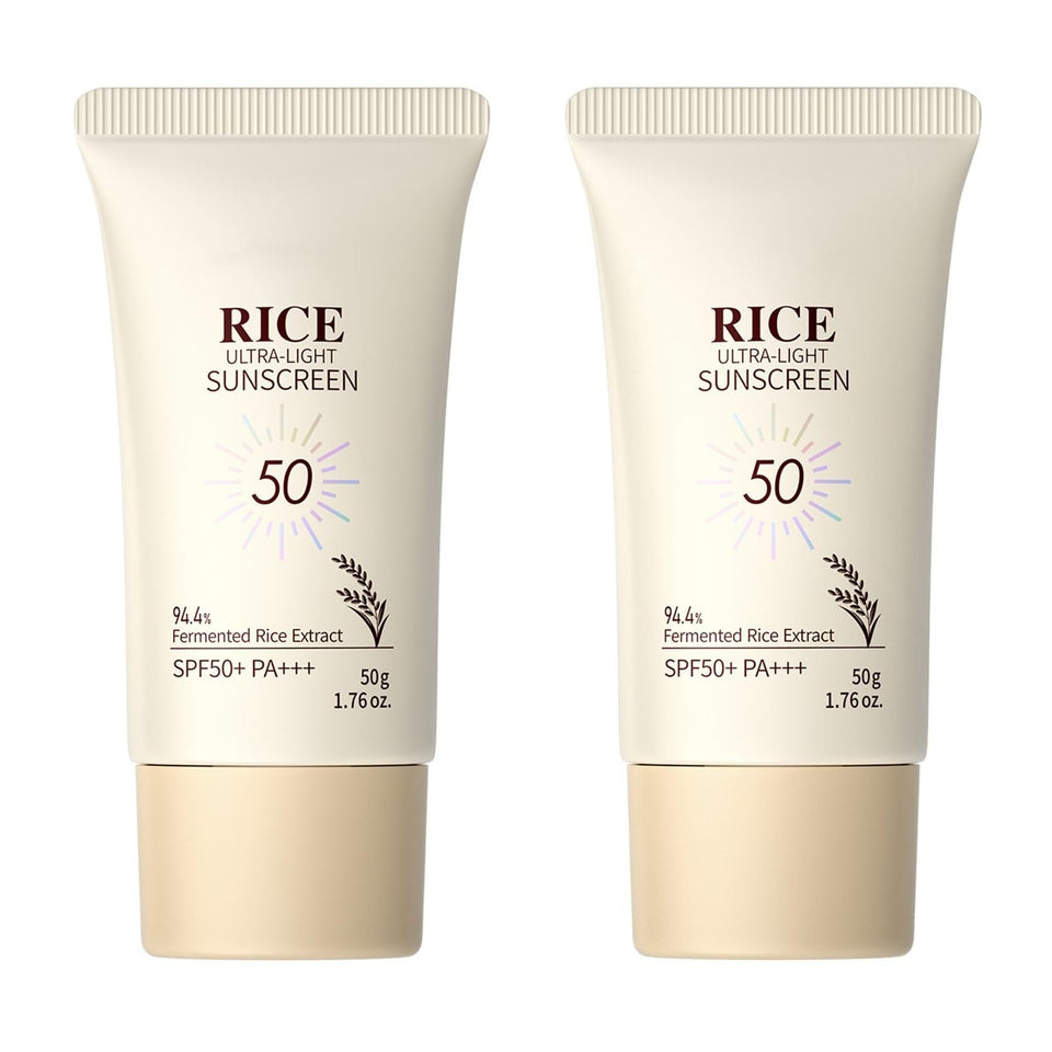 SANZHUAN front packaging showing rice cream and SPF benefits