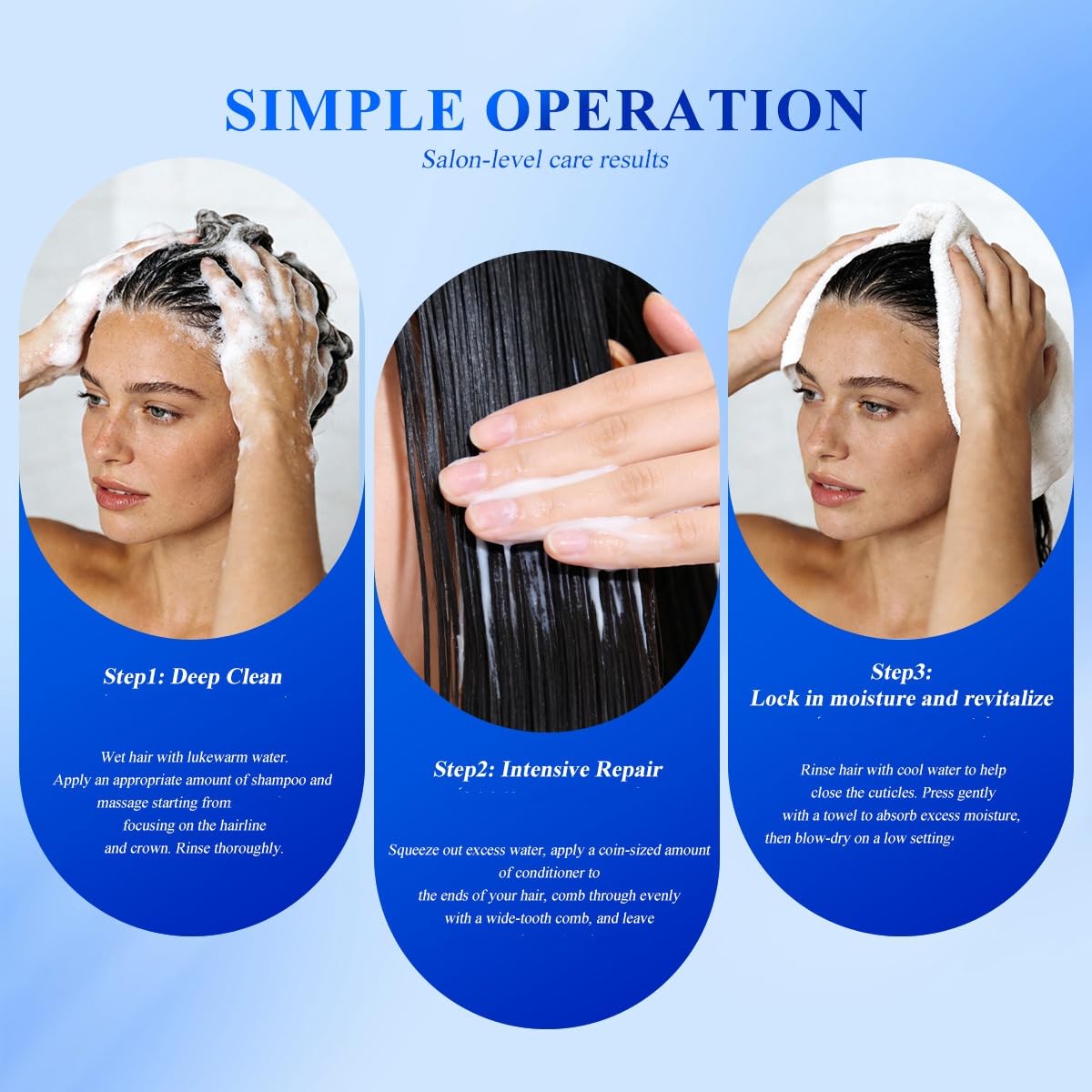 SANZHUAN before and after hair comparison showing reduced breakage benefit
