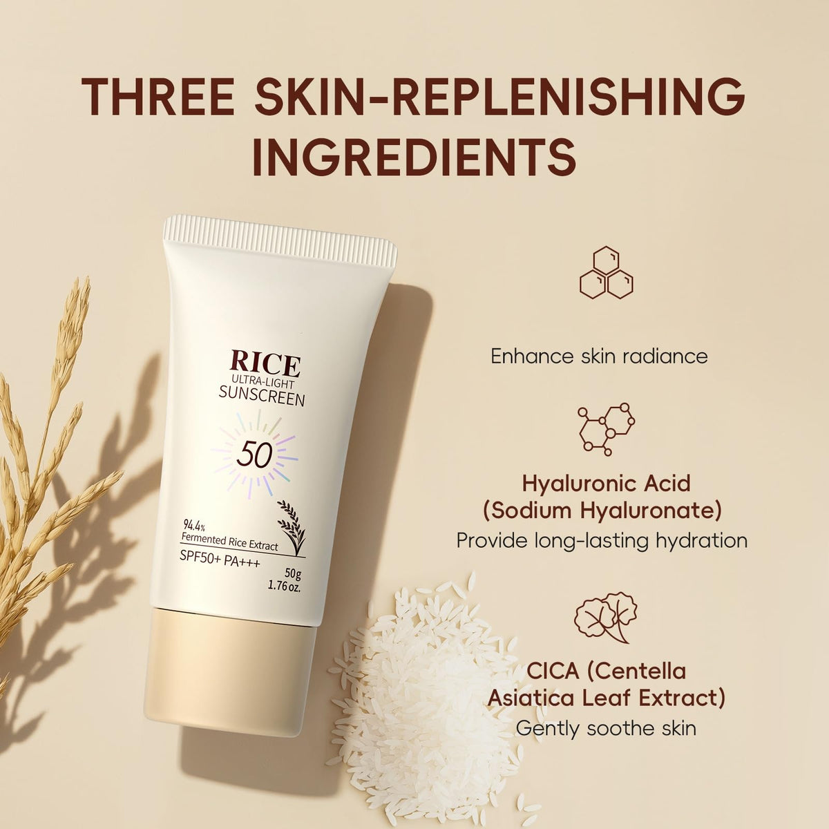 SANZHUAN texture close-up highlighting lightweight, hydrating feel