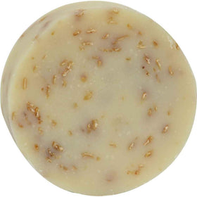Sappo Hill oatmeal texture closeup on bar, demonstrates gentle exfoliation