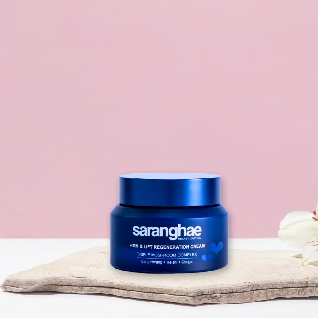 Saranghae moisturizer in hand for size comparison and easy travel use benefit
