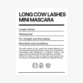 SARELLY black mascara swatch showing smooth texture and even pigment benefit