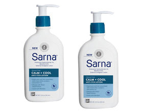 Sarna front packaging showing product and pack benefit