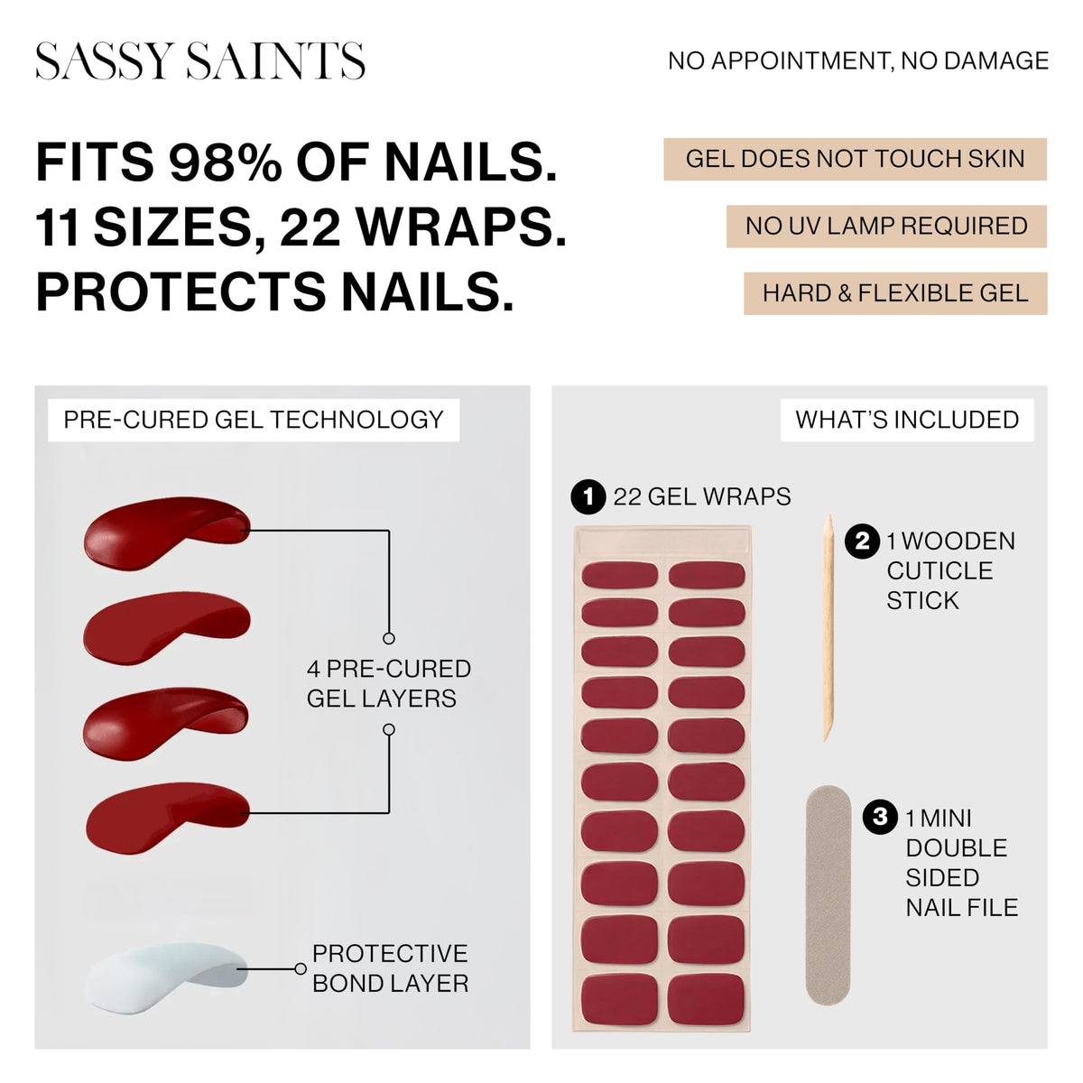 Sassy Saints finished pink manicure on hands holding coffee showing instant style boost