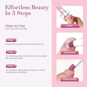 SASSYTIP gel being applied to a finger for quick softening benefit