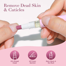 SASSYTIP cuticle remover gel texture drop showing easy application