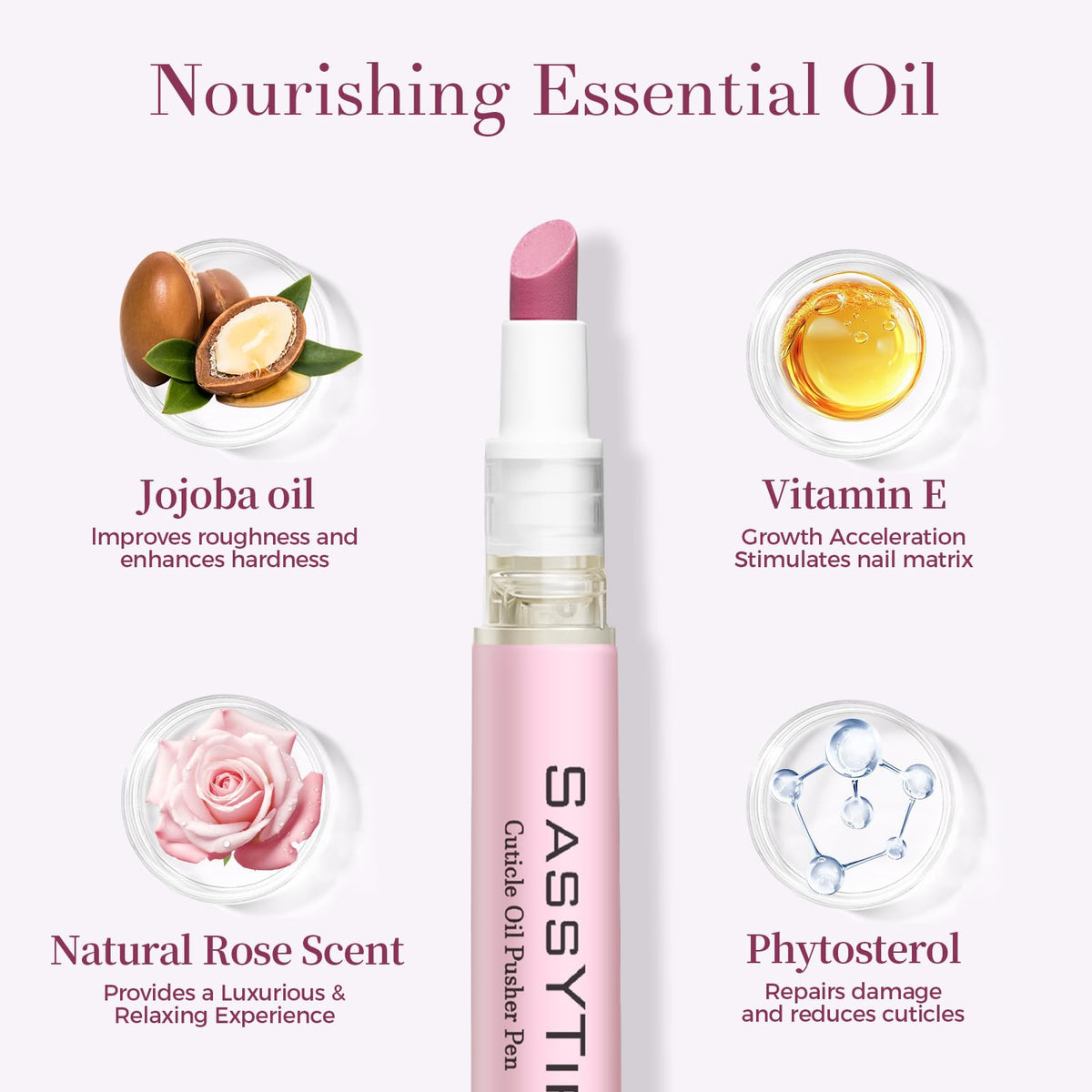 SASSYTIP nourishing oil pen detail for quick hydration benefit